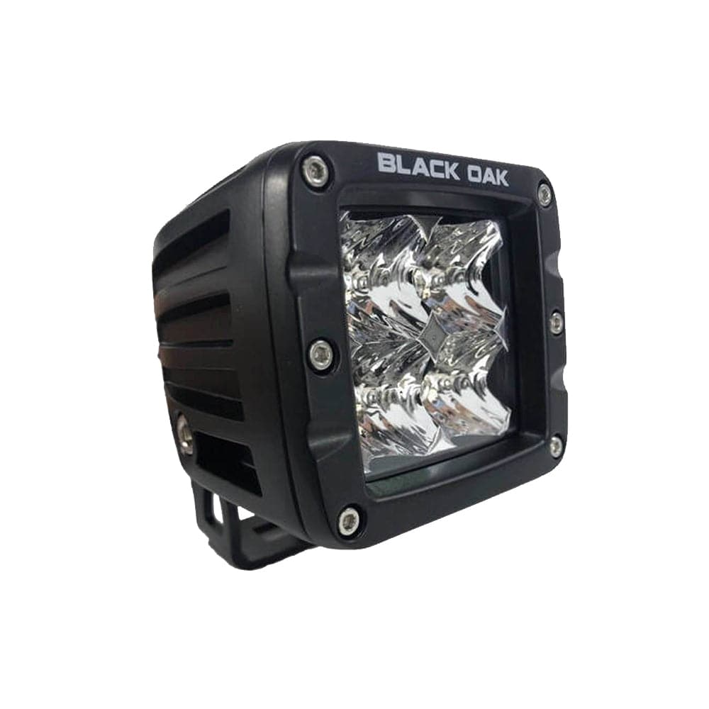 Black Oak 2" LED Pod Light - Flood Optics - Black Housing - Pro Series 3.0 [2F-POD10CR] - Twin Screws Marine Service