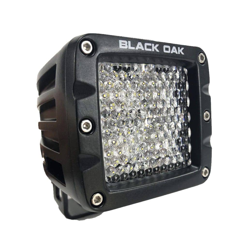 Black Oak 2" LED Pod Light - Diffused Optics - Black Housing - Pro Series 3.0 [2D-POD10CR] - Twin Screws Marine Service