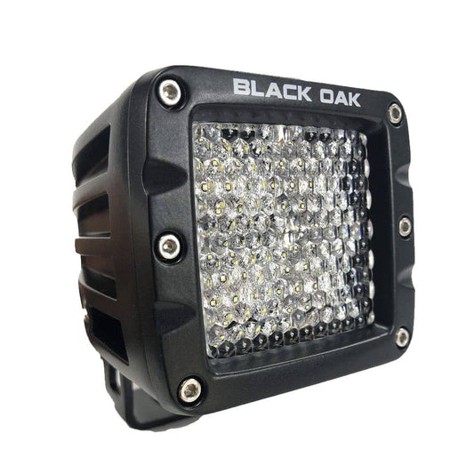 Black Oak 2" LED Pod Light - Diffused Optics - Black Housing - Pro Series 3.0 [2D-POD10CR] - Twin Screws Marine Service