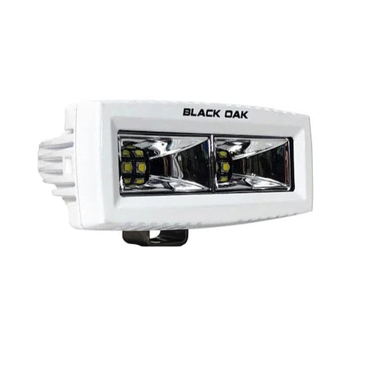 Black Oak 4" Marine Spreader Light - Scene Optics - White Housing - Pro Series 3.0 [4MS-S] - Twin Screws Marine Service