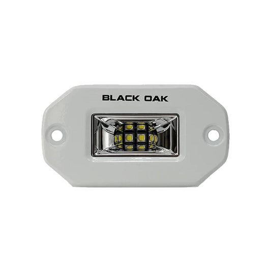 Black Oak 2" Marine Flush Mount Spreader Light - White Housing - Pro Series 3.0 [2FSL-SRPOD10CR] - Twin Screws Marine Service