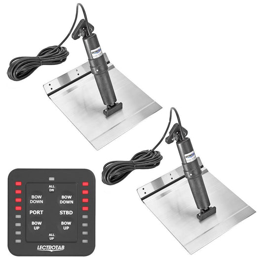 Lectrotab XKA Aluminum Alloy Trim Tab Kit w/One-Touch Control - 12 x 12 [XKASL12X12A] - Twin Screws Marine Service