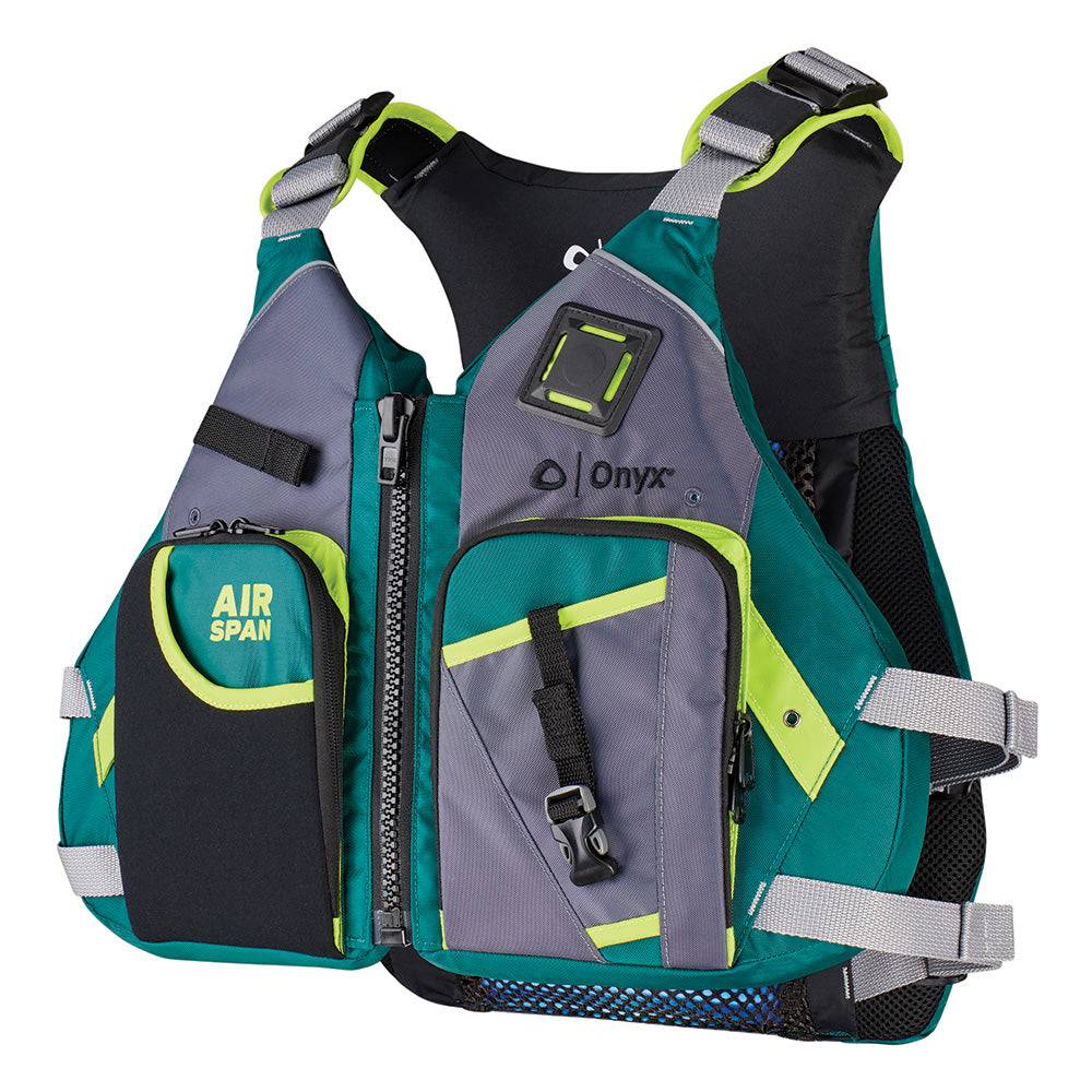 Onyx Airspan Angler Life Jacket - XL/2X - Green [123200-400-060-23] - Twin Screws Marine Service