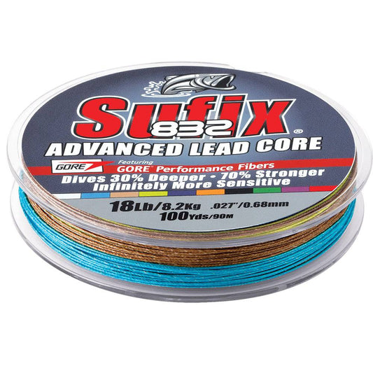 Sufix 832 Advanced Lead Core - 18lb - 10-Color Metered - 100 yds [658-118MC] - Twin Screws Marine Service