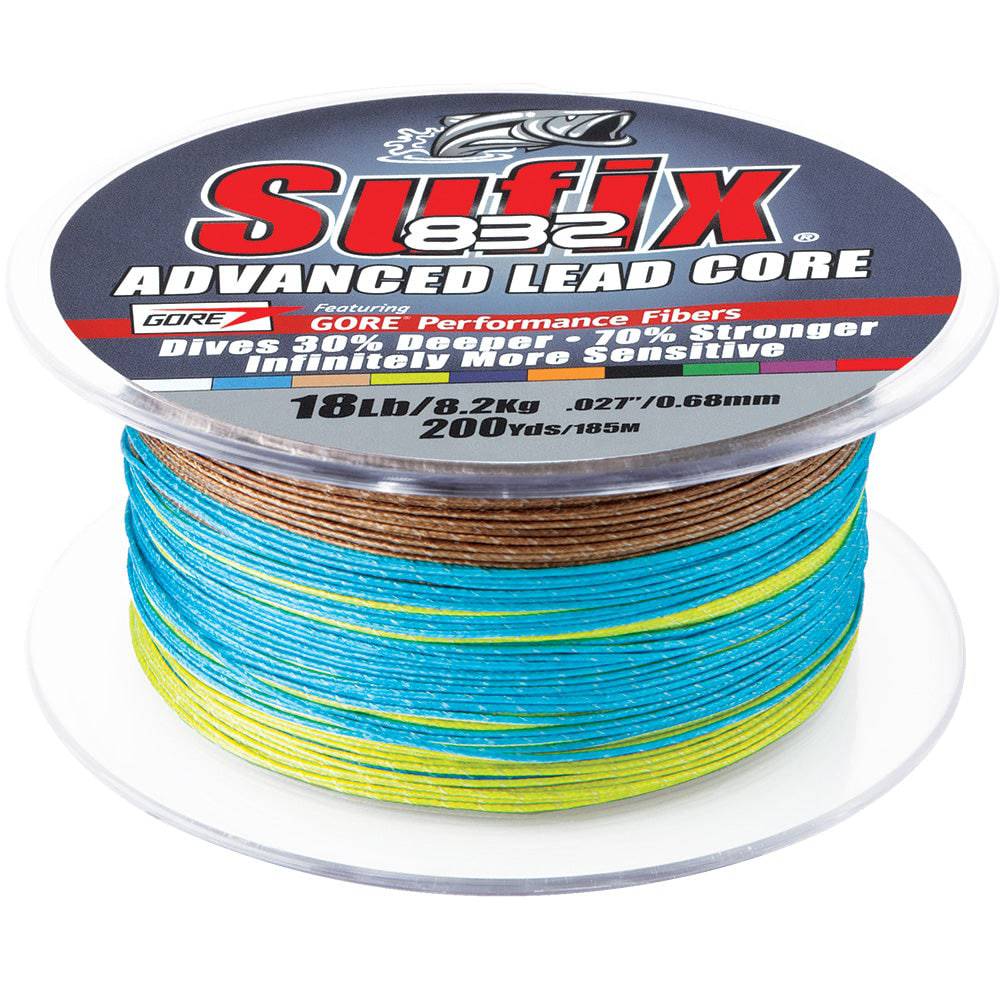Sufix 832 Advanced Lead Core - 12lb - 10-Color Metered - 200 yds [658-212MC] - Twin Screws Marine Service
