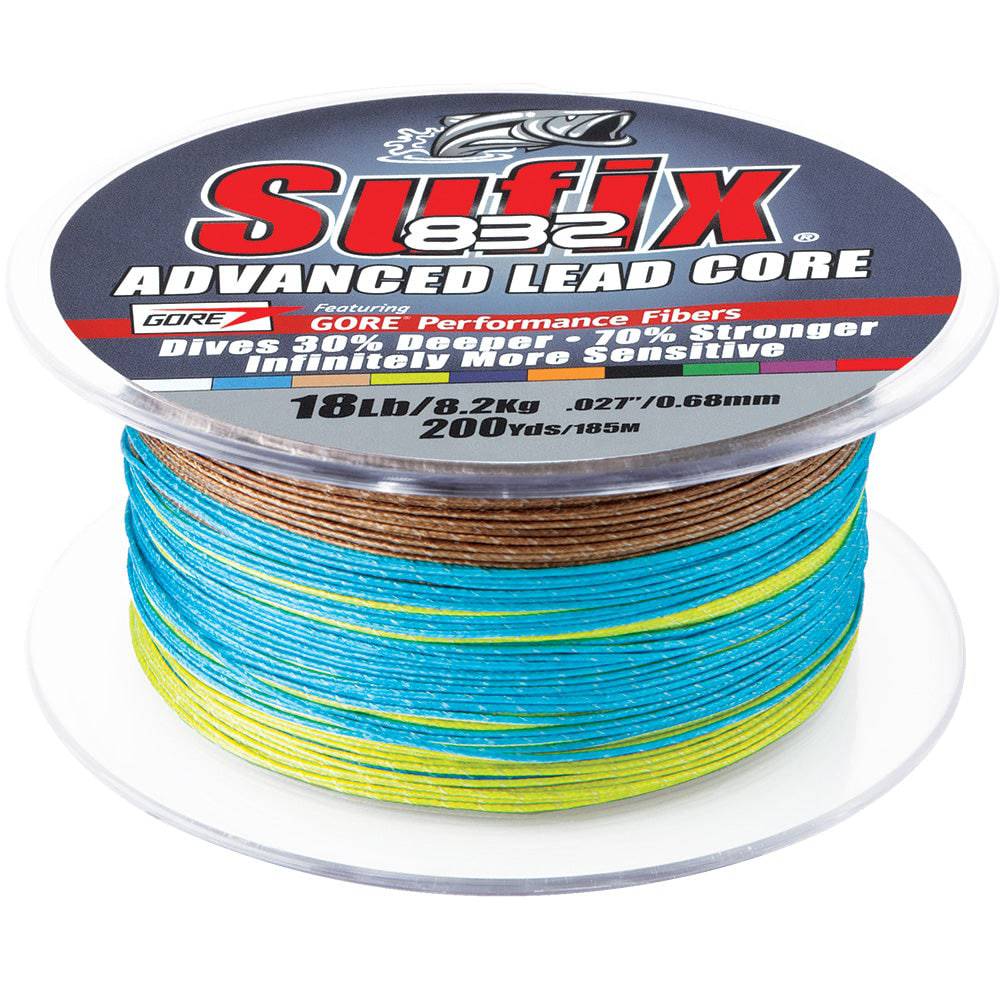 Sufix 832 Advanced Lead Core - 18lb - 10-Color Metered - 200 yds [658-218MC] - Twin Screws Marine Service