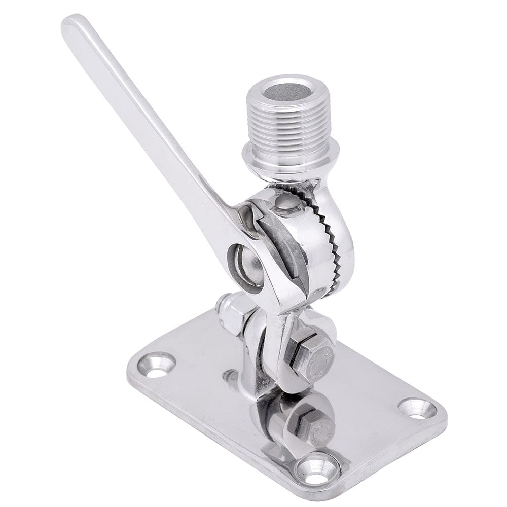 Whitecap Ratchet Antenna Mount - 316 Stainless Steel [S-1802C] - Twin Screws Marine Service