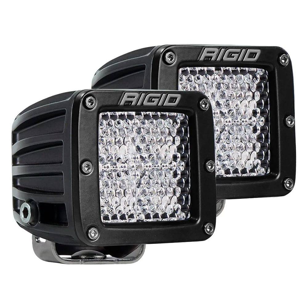 RIGID Industries D-Series PRO Flood Diffused Surface Mount Black Light - Pair [202513] - Twin Screws Marine Service