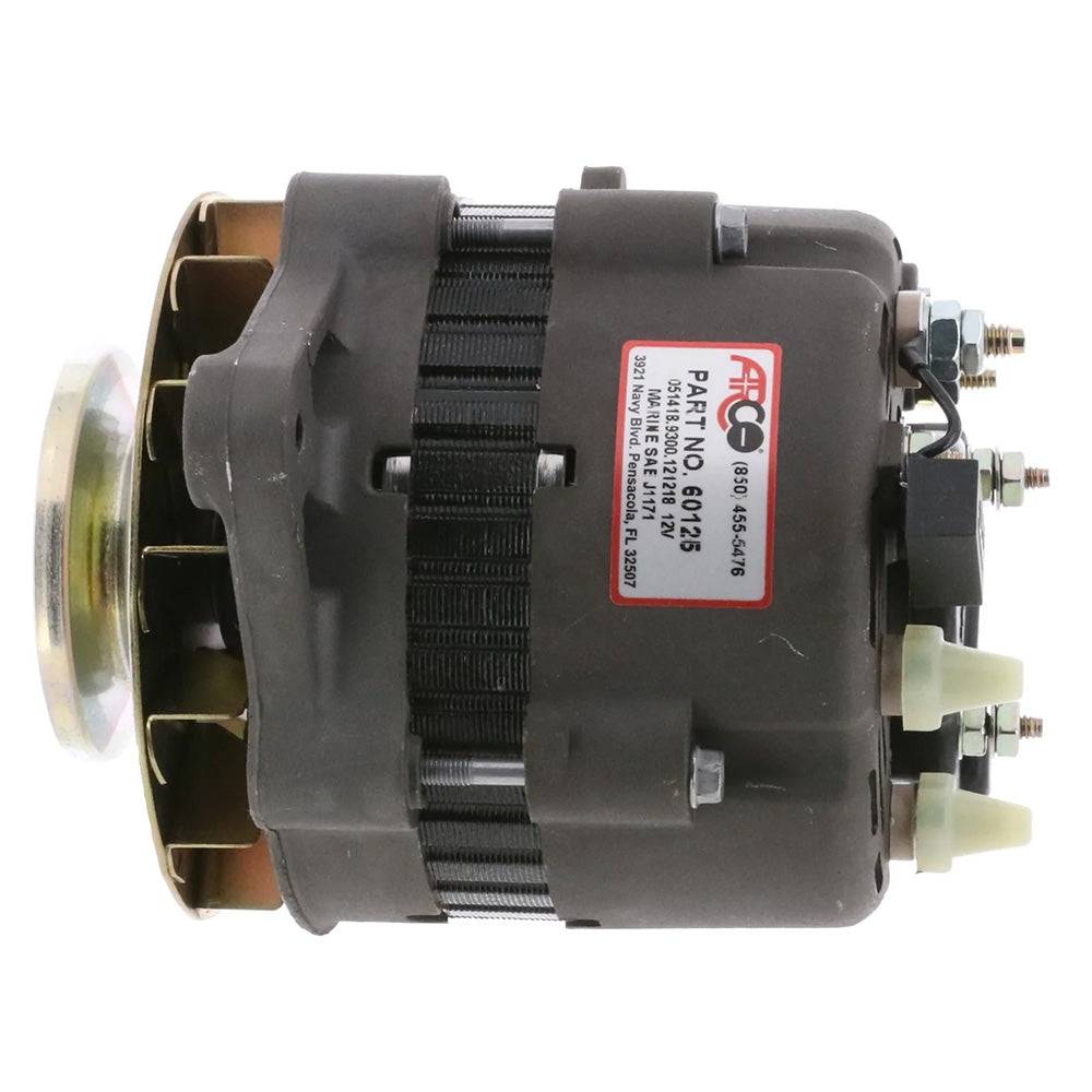 ARCO Marine Premium Replacement Inboard Alternator w/Single Groove Pulley - 12V 55A [60125] - Twin Screws Marine Service