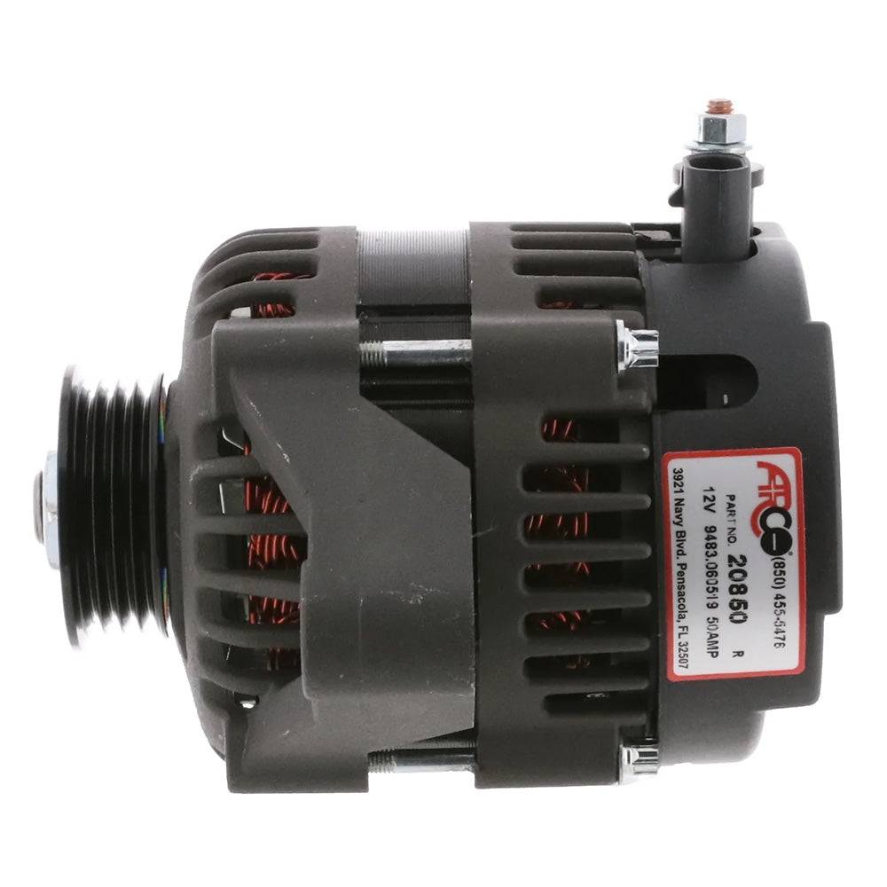 ARCO Marine Premium Replacement Outboard Alternator w/Multi-Groove Pulley - 12V 50A [20850] - Twin Screws Marine Service