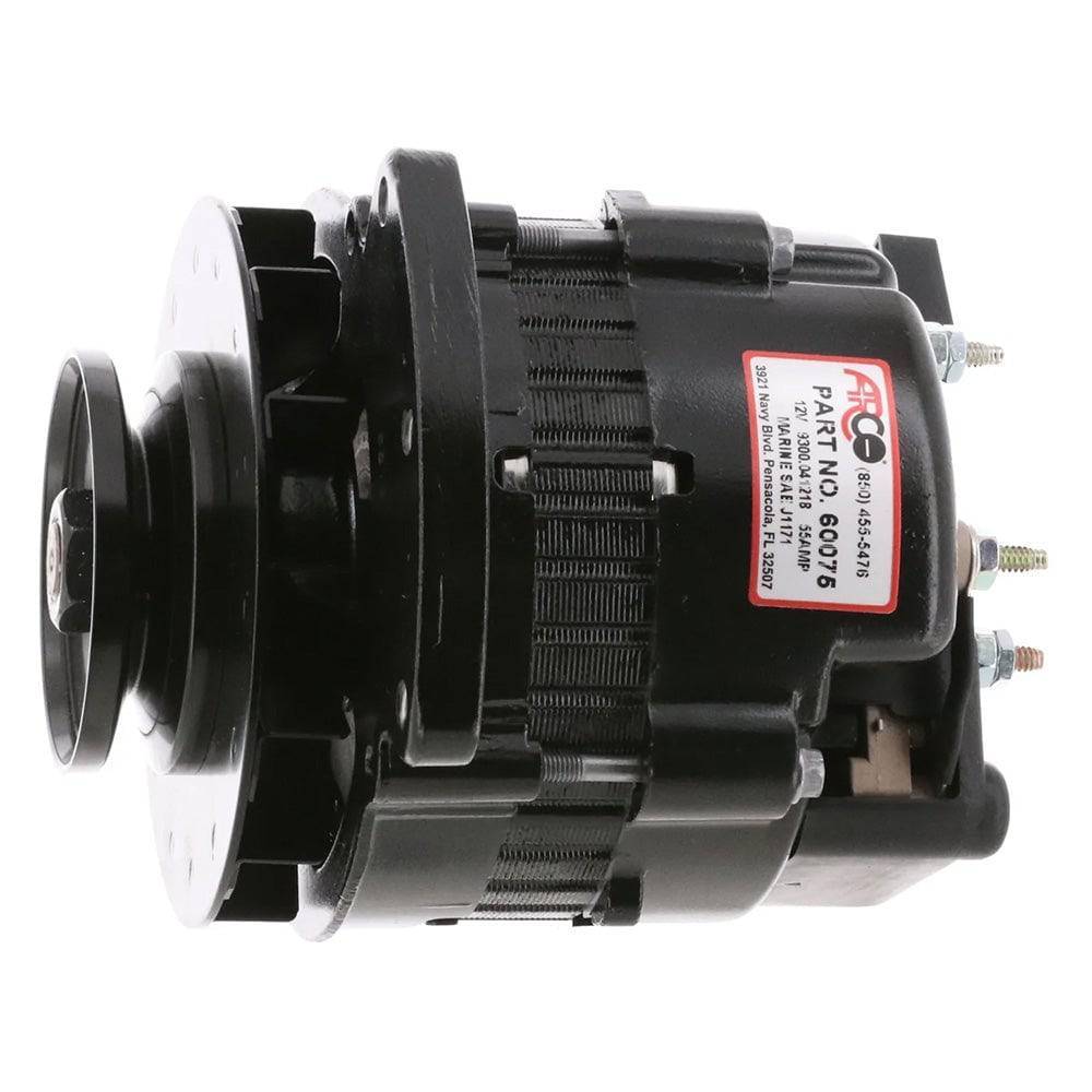 ARCO Marine Premium Replacement Universal Alternator w/Single Groove Pulley - 12V 55A [60075] - Twin Screws Marine Service