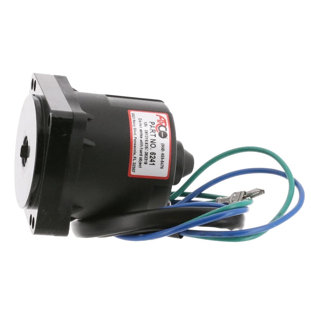 ARCO Marine Replacement Johnson/Evinrude Tilt Trim Motor - 2-Wire, 4 Bolt, Flat Blade Shaft [6241] - Twin Screws Marine Service