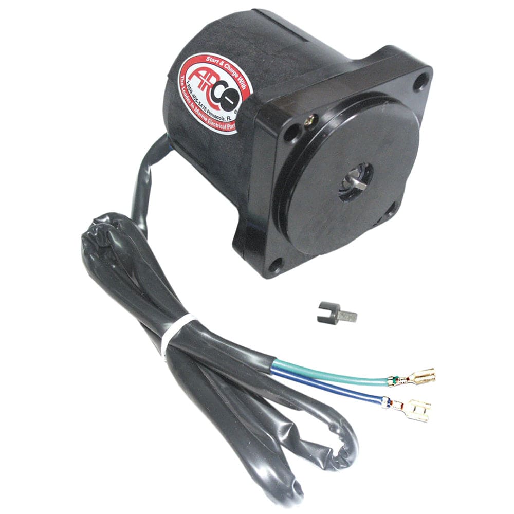 ARCO Marine Replacement Johnson/Evinrude Tilt Trim Motor - 2-Wire, 4 Bolt, Flat Blade Shaft [6241] - Twin Screws Marine Service