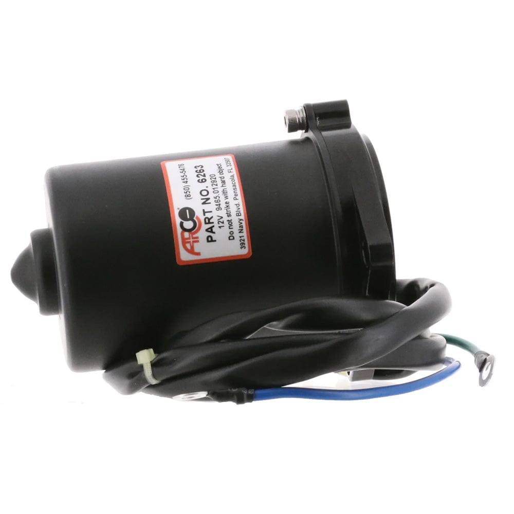 ARCO Marine Replacement Outboard Tilt Trim Motor - Yamaha, 2-Wire, 3 Bolt, Flat Blade Shaft [6263] - Twin Screws Marine Service