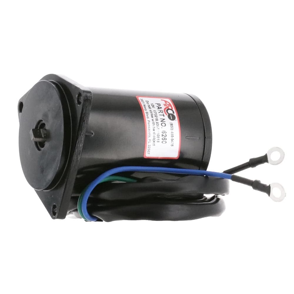 ARCO Marine Replacement Outboard Tilt Trim Motor - Yamaha, 2-Wire, 3 Bolt, Flat Blade [6260] - Twin Screws Marine Service