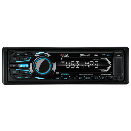 Boss Audio MR1308UABK Bluetooth - Fully Marinized MP3-Compatible Digital Media Receiver w/USB  SD Memory Card Ports  Aux Input [MR1308UABK] - Twin Screws Marine Service