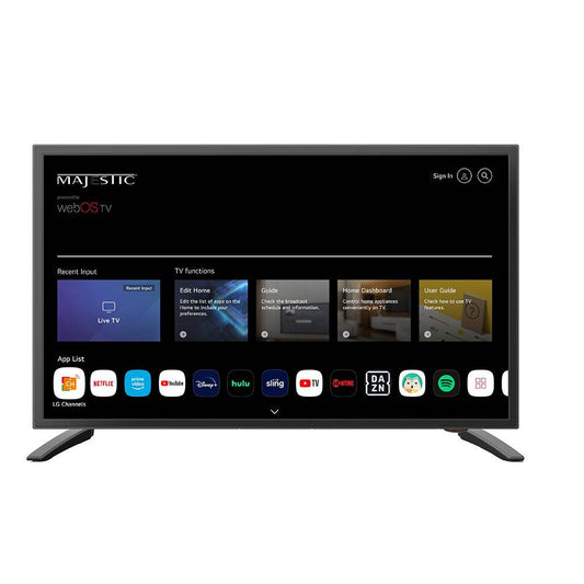 Majestic 19" 12V Smart LED TV WebOS, Mirror Cast  Bluetooth - North America Only [MJSLT190U] - Twin Screws Marine Service