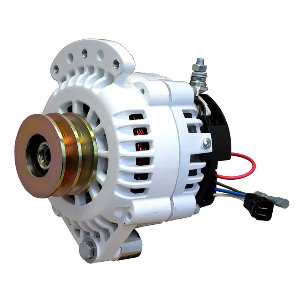 Balmar Alternator 100 AMP 12V 1-2" Single Foot Spindle Mount Dual Vee Pulley w/Isolated Ground [621-100-DV] - Twin Screws Marine Service