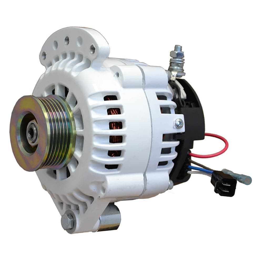 Balmar Alternator 100 AMP 12V 1-2" Single Foot Spindle Mount K6 Pulley w/Isolated Ground [621-100-K6] - Twin Screws Marine Service