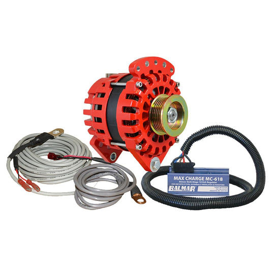 Balmar Alternator 170 AMP Kit 12V 3.15" Dual Foot Saddle K6 Pulley Regulator  Temp Sensor [XT-CR-170-K6-KIT] - Twin Screws Marine Service