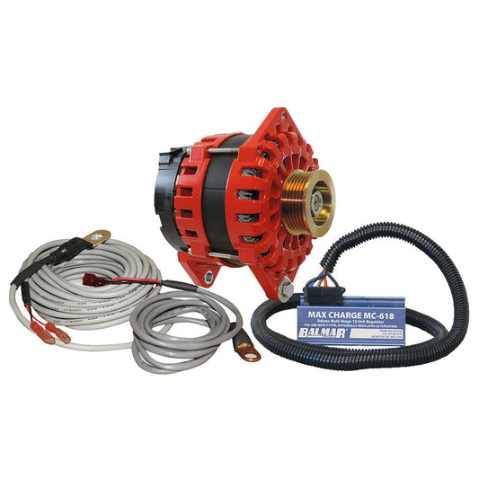 Balmar Alternator 170 AMP Kit 12V 4" Dual Foot Saddle K6 Pulley [XT-DF4-170-K6] - Twin Screws Marine Service