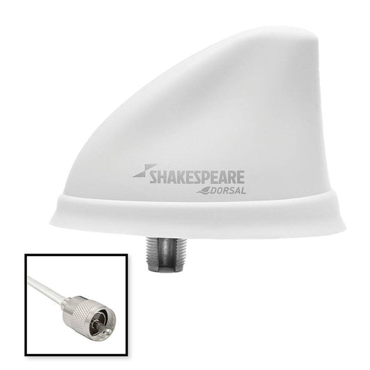 Shakespeare Dorsal Antenna White Low Profile 26 RGB Cable w/PL-259 [5912-DS-VHF-W] - Twin Screws Marine Service