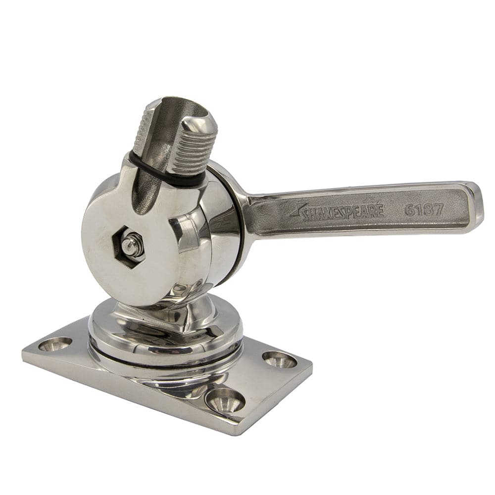 Shakespeare 6187 Sleek  Compact Stainless Steel Rotatable 4-Way Ratchet Mount [6187] - Twin Screws Marine Service