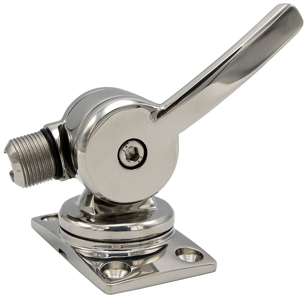 Shakespeare 6187 Sleek  Compact Stainless Steel Rotatable 4-Way Ratchet Mount [6187] - Twin Screws Marine Service