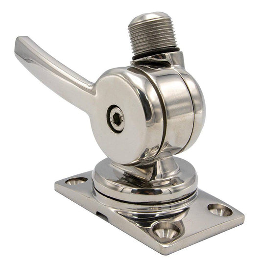 Shakespeare 6187 Sleek  Compact Stainless Steel Rotatable 4-Way Ratchet Mount [6187] - Twin Screws Marine Service