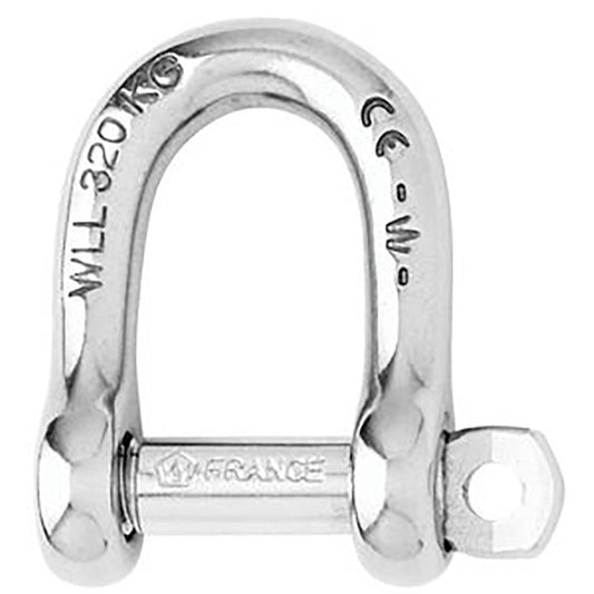 Wichard Not Self-Locking D Shackle - 14mm Diameter - 9/16" [01207] - Twin Screws Marine Service