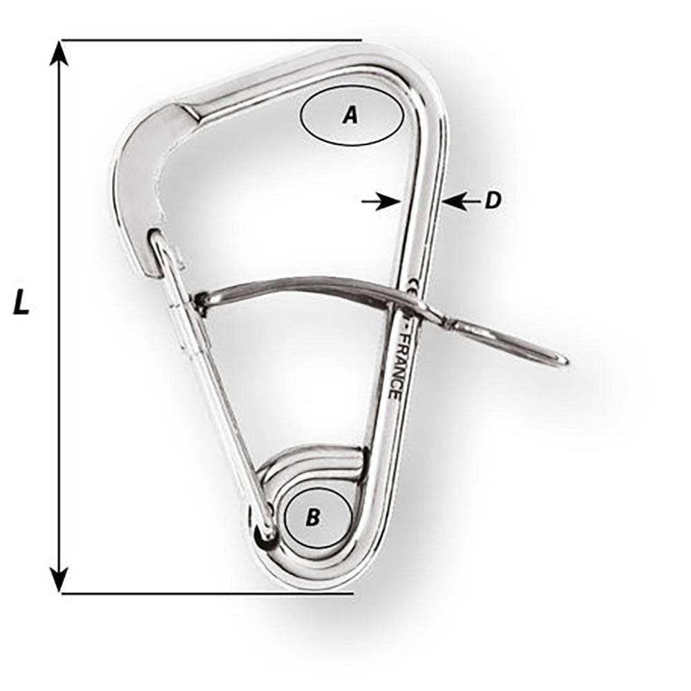 Wichard Automatic Mooring Hook - 170mm Length - 6-11/16" [02329] - Twin Screws Marine Service