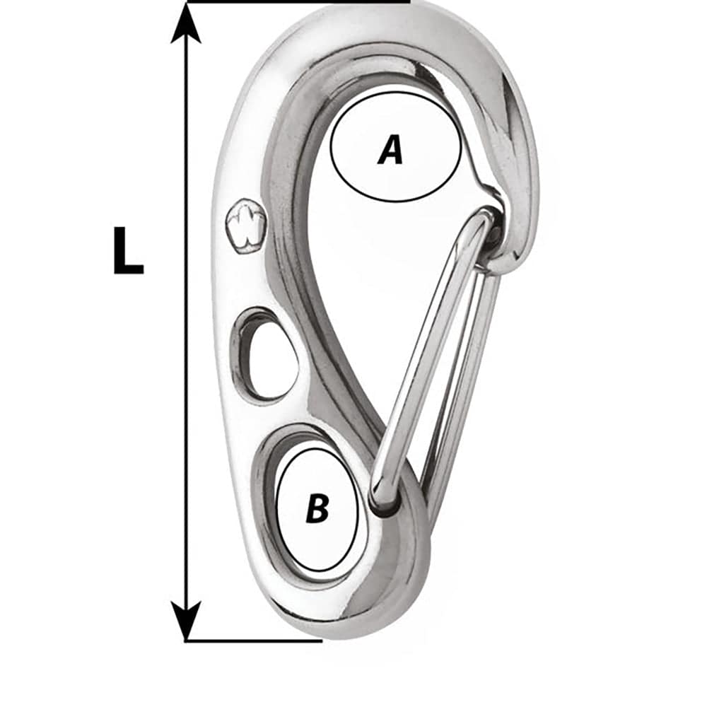 Wichard HR Safety Snap Hook - 100mm Length - 3-15/16" [02382] - Twin Screws Marine Service