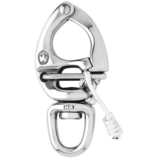 Wichard HR Quick Release Snap Shackle With Swivel Eye -110mm Length- 4-21/64" [02676] - Twin Screws Marine Service