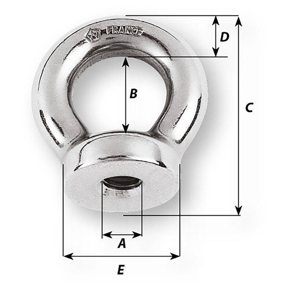 Wichard 12mm Eye Nut - Thread M16 x 200mm [06368] - Twin Screws Marine Service