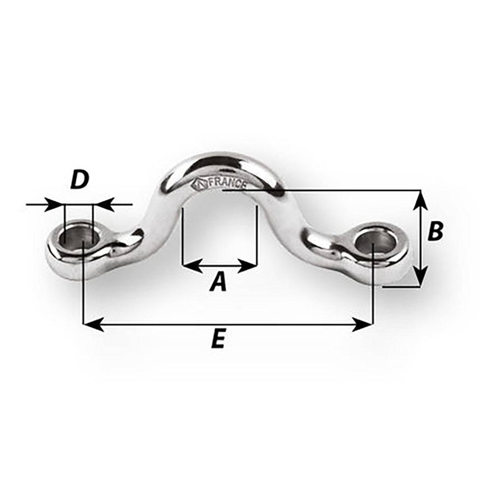 Wichard Eye strap - 10mm Diameter - 25/64" - 78mm Spacing - 3-5/64" [09205] - Twin Screws Marine Service