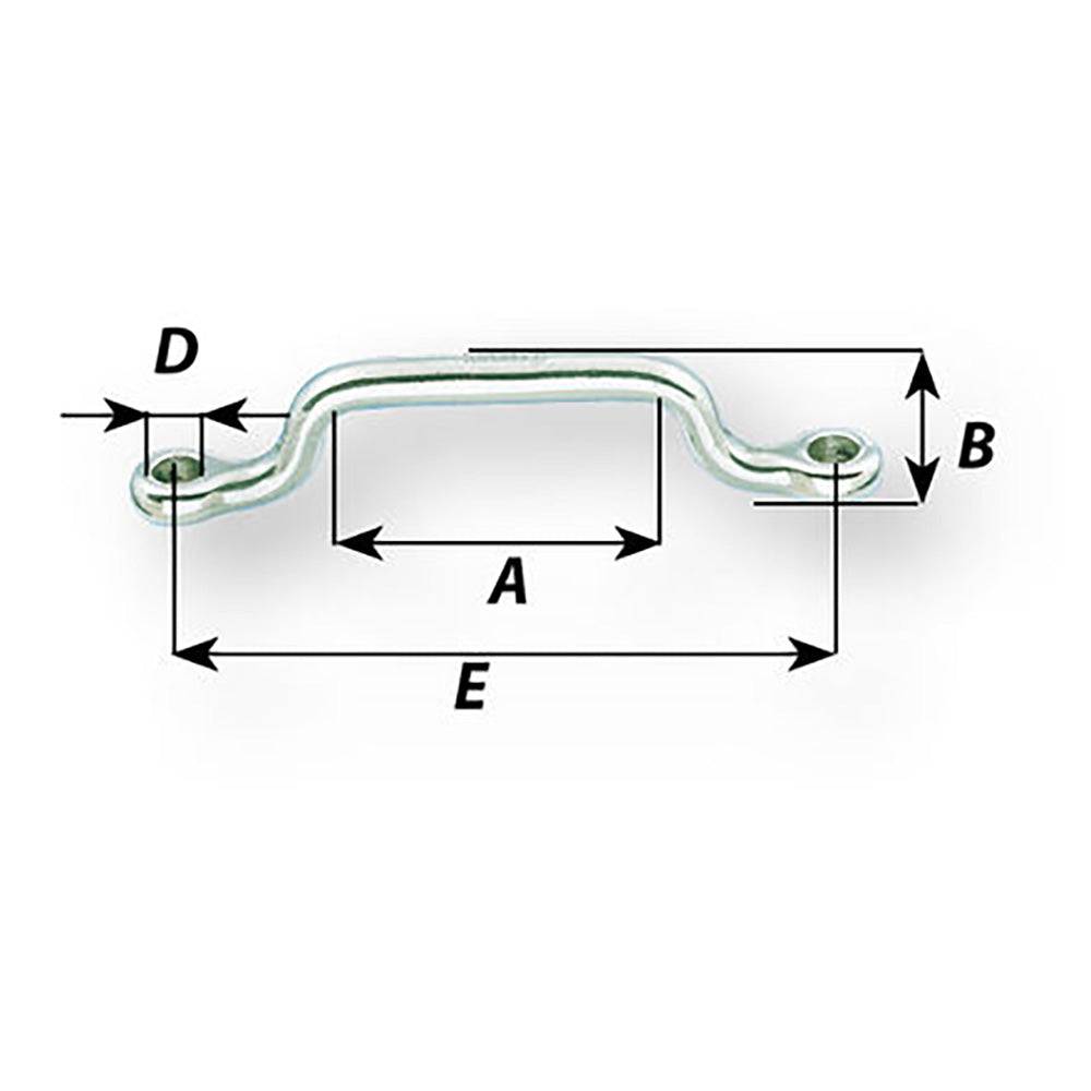 Wichard Webbing Eye strap - 5mm Diameter - 13/64" - 65mm Spacing - 2-9/16" [09212] - Twin Screws Marine Service