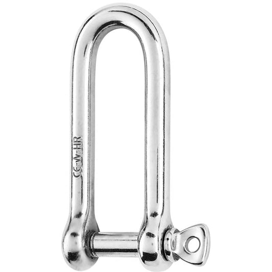 Wichard HR Long D Shackle - 10mm Diameter - 25/64" [11215] - Twin Screws Marine Service