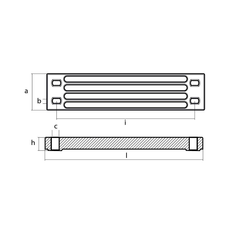 Tecnoseal Zinc Yamaha Bar Anode f/Engine Bracket [01112-1] - Twin Screws Marine Service