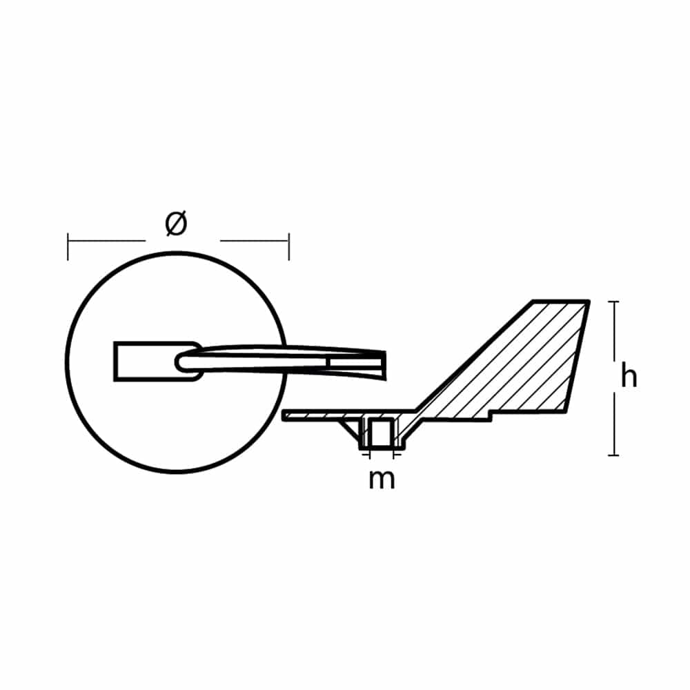 Tecnoseal Zinc Yamaha Trim Tab Anode f/150 - 225 HP Motors [01143] - Twin Screws Marine Service
