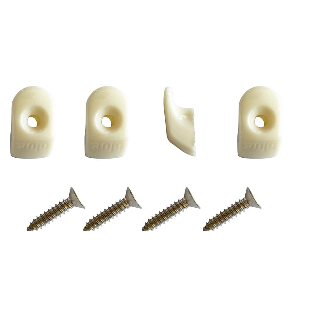 Blue Performance White Hooks  Screws - 4 Pieces [PC980] - Twin Screws Marine Service