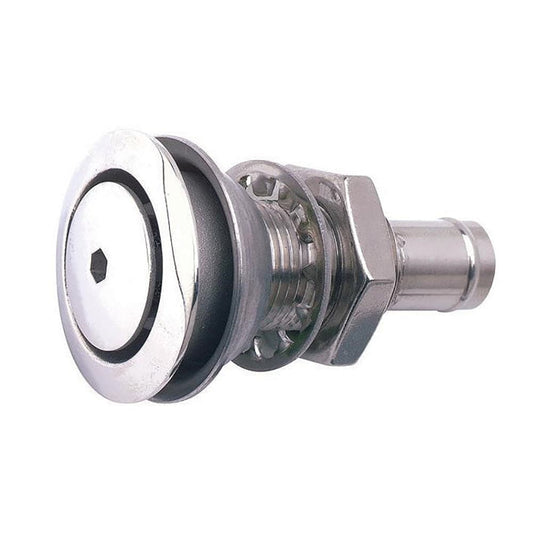 Attwood 316 Stainless Steel Alloy Flush Mount Fuel Vent - Straight Vent [66031-3] - Twin Screws Marine Service