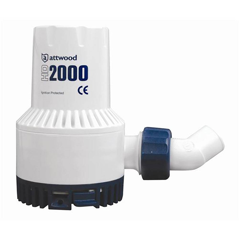 Attwood HD2000 Heavy Duty Bilge Pump - 24V  2000 GPH [4770-4] - Twin Screws Marine Service