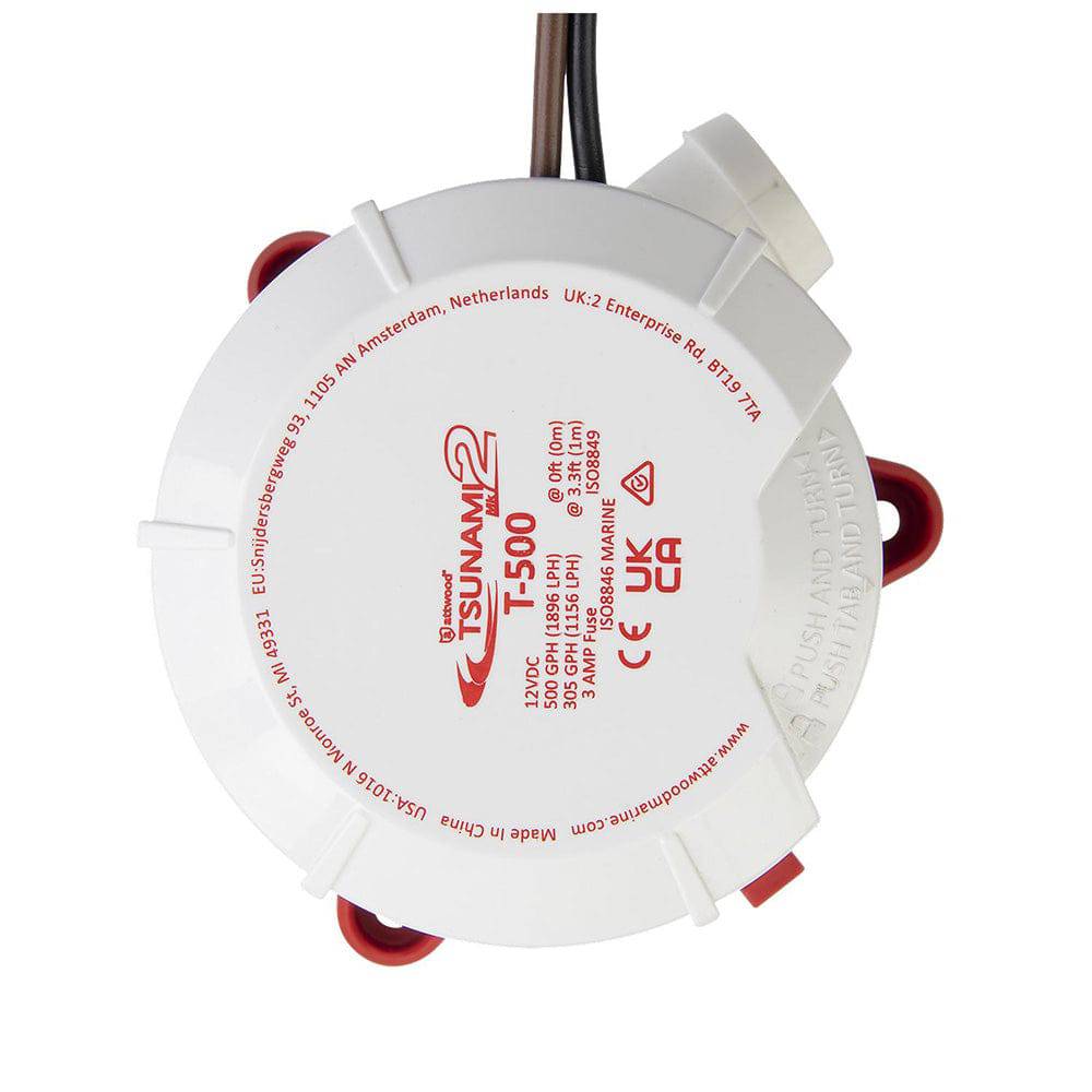 Attwood Tsunami MK2 Manual Bilge Pump - T500 - 500 GPH  12V [5606-7] - Twin Screws Marine Service