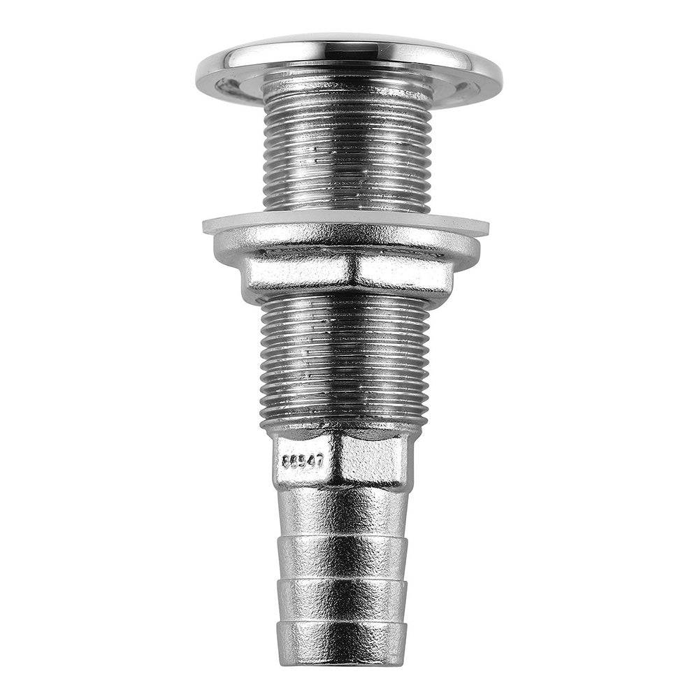 Attwood Stainless Steel Thru-Hull Standard Straight Barbed - 3/4" Inner Diameter [66547-3] - Twin Screws Marine Service