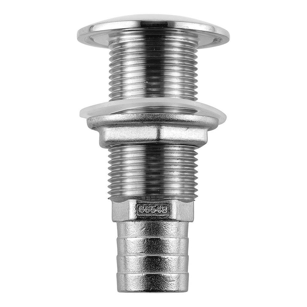 Attwood Stainless Steel Thru-Hull Standard Straight Barbed - 1" Inner Diameter [66548-3] - Twin Screws Marine Service