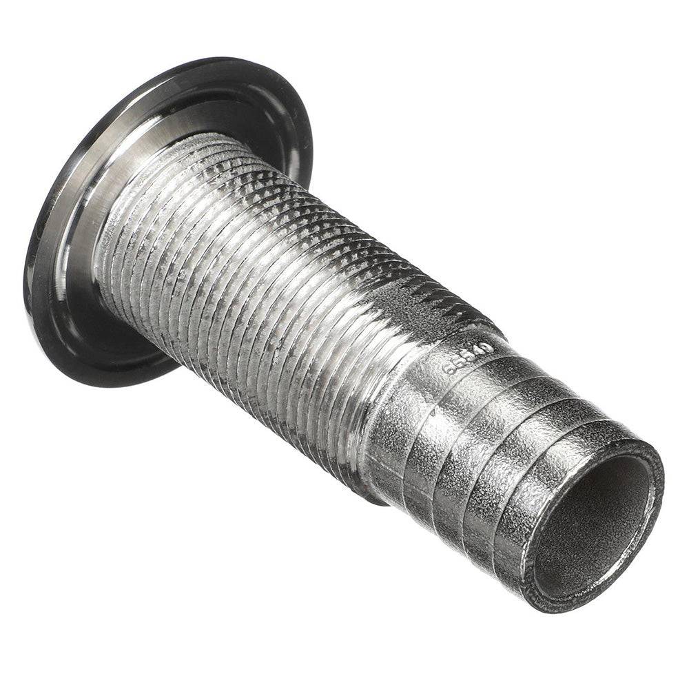 Attwood Stainless Steel Thru-Hull Standard Straight Barbed - 1-1/8" Inner Diameter [66549-3] - Twin Screws Marine Service