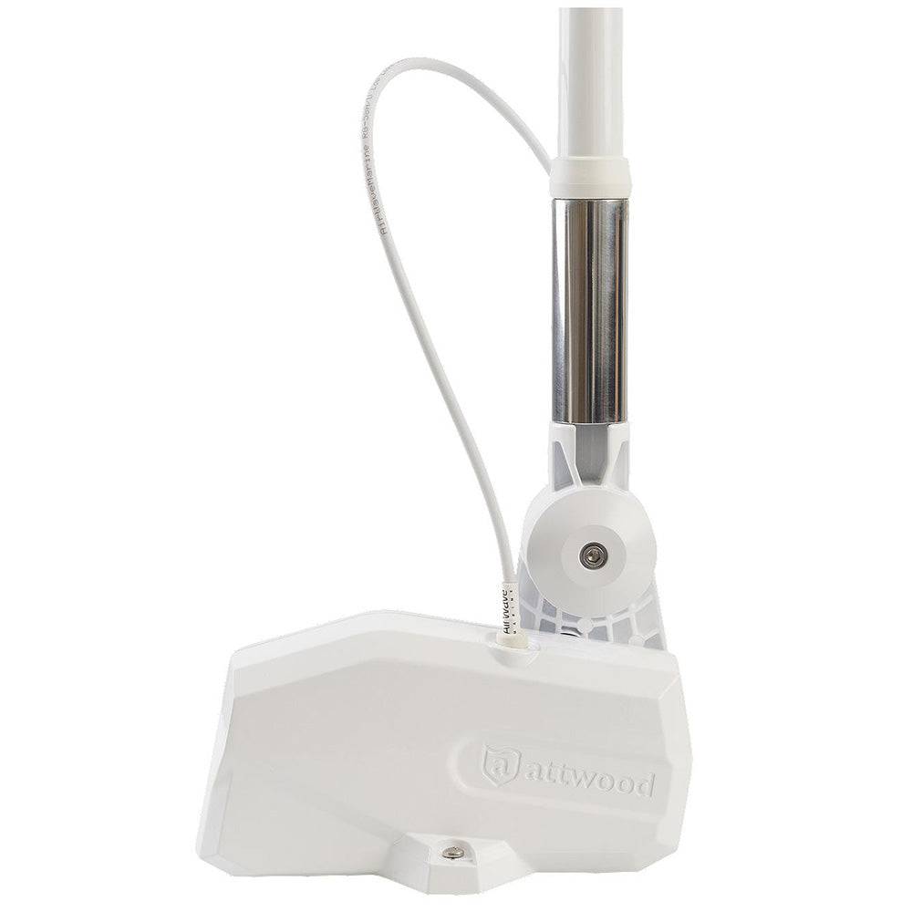 Attwood PowerBase Antenna - White Powered Fold-Down Antenna Base [6100-AT-7] - Twin Screws Marine Service