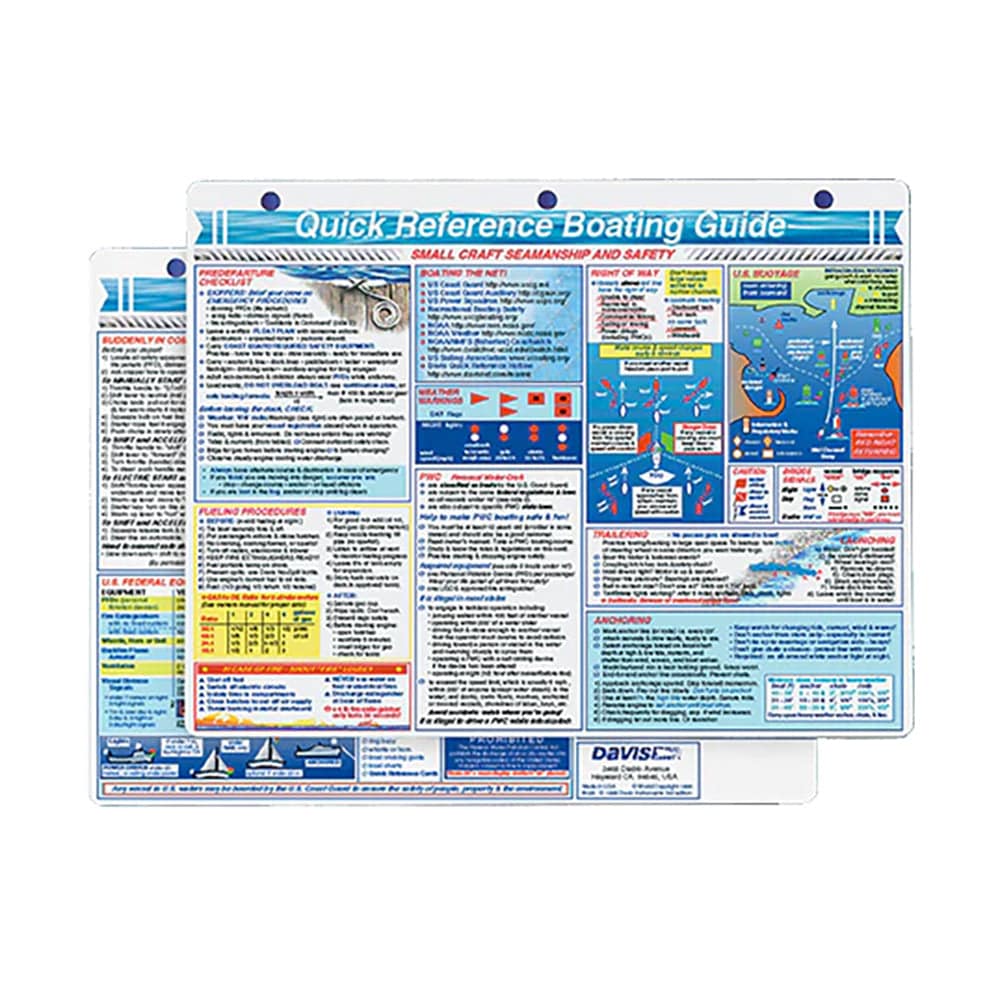 Davis Quick Reference Boating Guide Card [128] - Twin Screws Marine Service