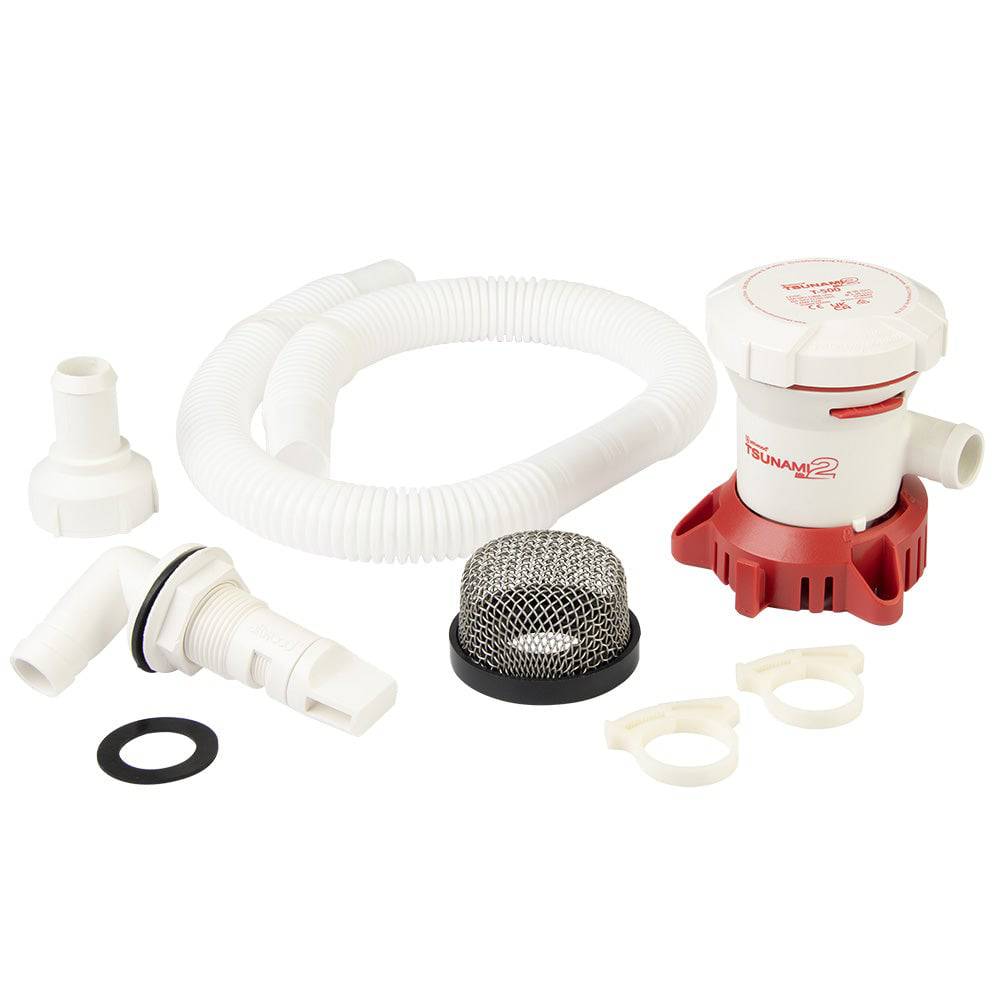 Attwood Tsunami MK2 T500 Manual Bilge Pump w/Installation Kit - 500 GPH  12V [5614-7] - Twin Screws Marine Service
