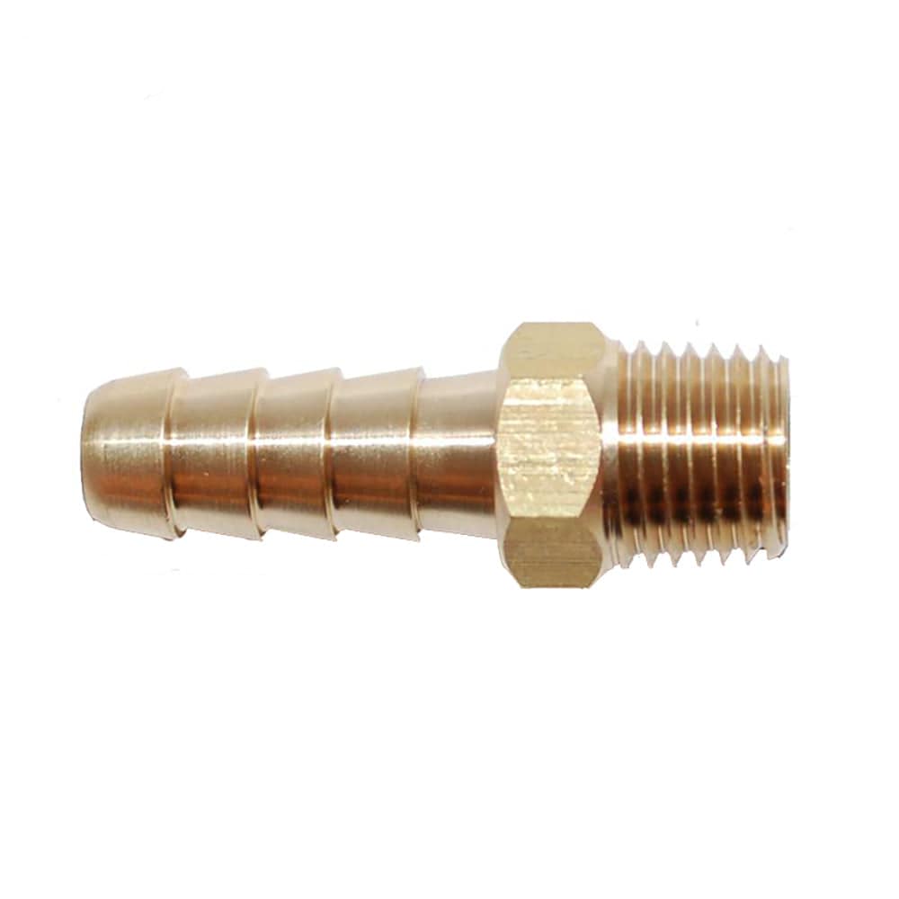 Attwood Universal Brass Fuel Hose Fitting - 1/4" NPT x 5/16" Barb [88FBM101-6] - Twin Screws Marine Service